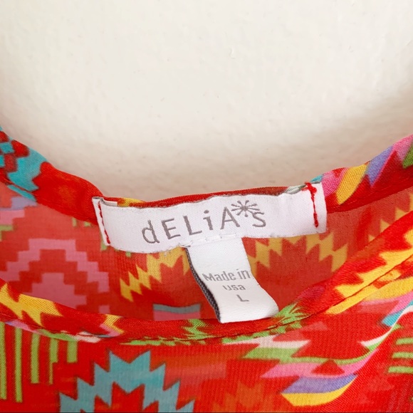 Delia’s Flowy Tank- Red - Picture 3 of 5